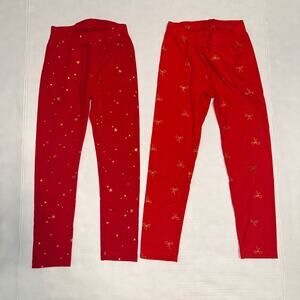 LOT of 2 Cat & Jack Girls XS (4/5) Leggings Everyday Playwear Casual School Soft